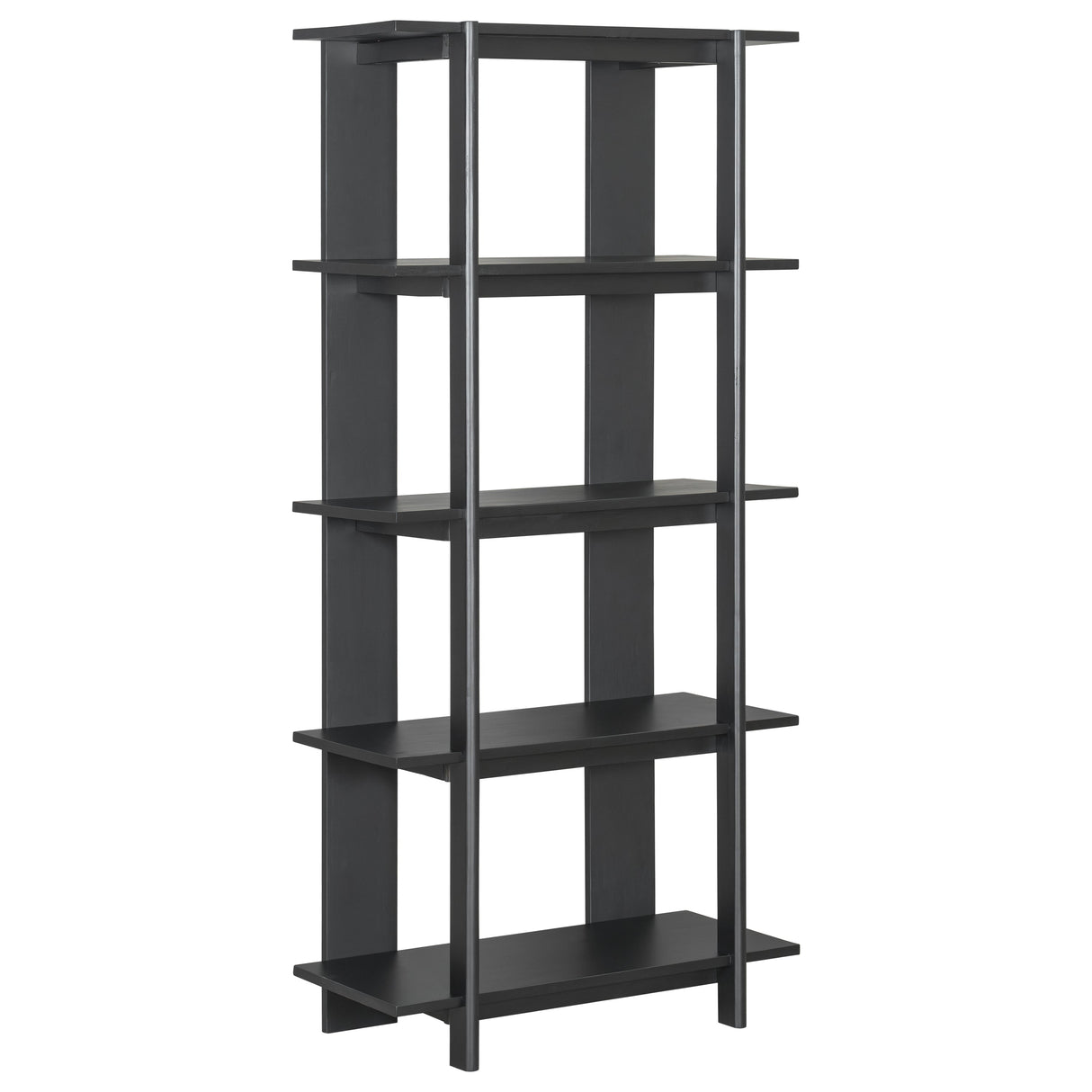 4-Tier Wooden Open Bookcase