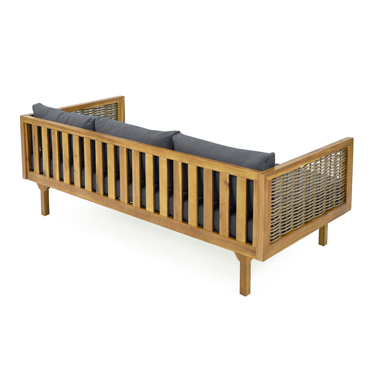 Claremont 3 Seater Daybed With Rattan Arms