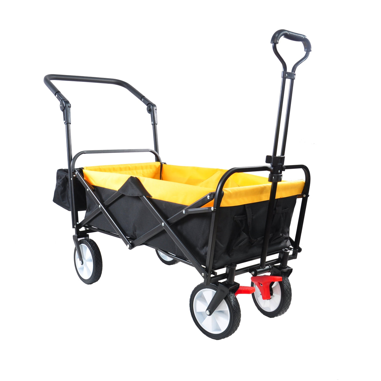 Folding Wagon Collapsible Outdoor Utility Wagon Heavy Duty Folding Garden Portable Hand Cart