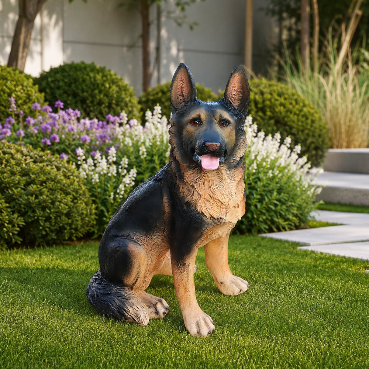 Outdoor Dog Statues German Shepherd Dog Statue for Garden