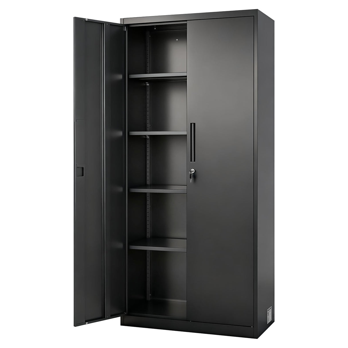 Metal Storage Cabinet, 68.9 in Lockable Steel Garage Cabinet