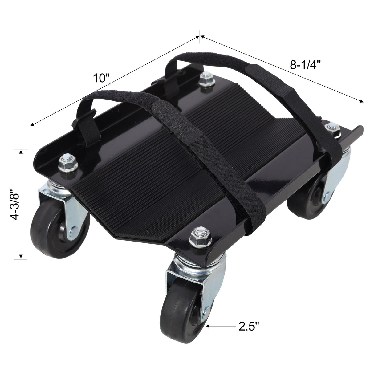 Heavy Duty Steel Snowmobile Dolly with V Slide and Swivel Casters