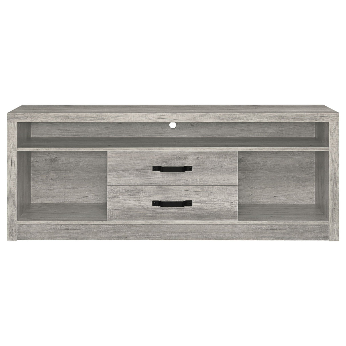 Bergeron - 2 Drawer TV Stand - Driftwood