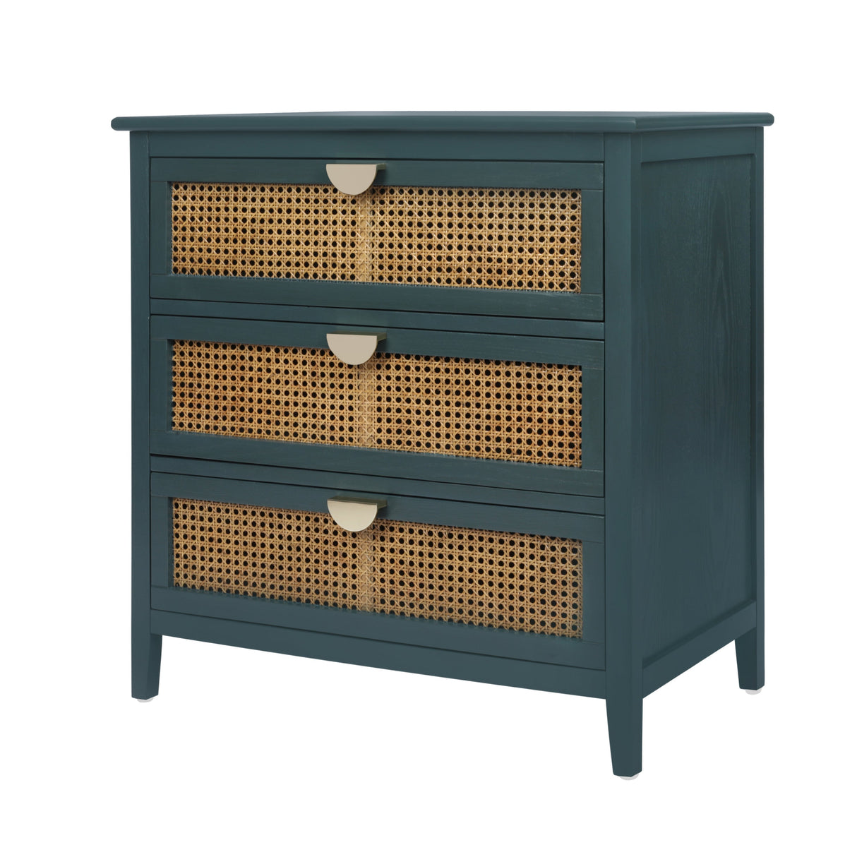 3 Drawer Cabinet Natural Rattan