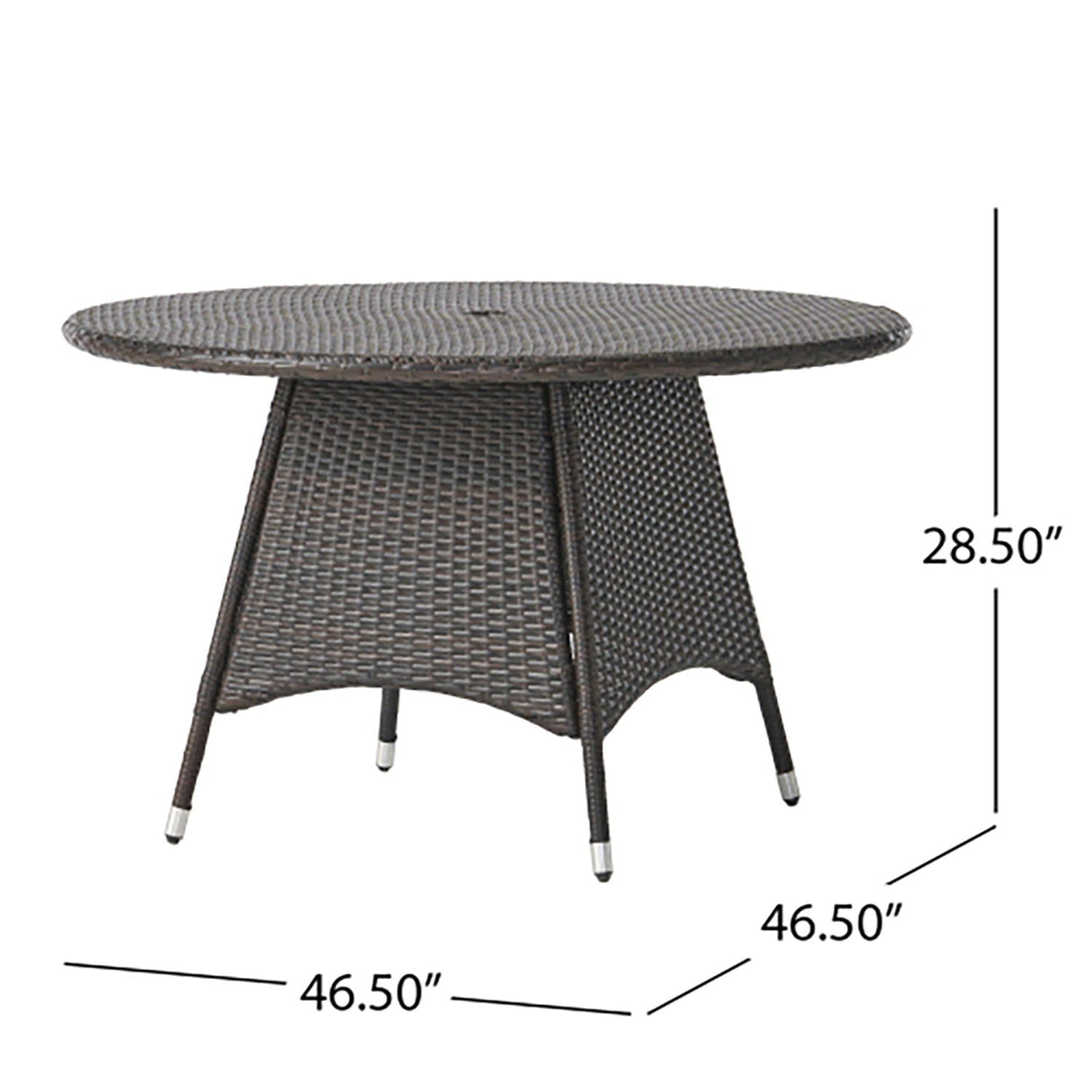Corsica Round Dining Table - Brown