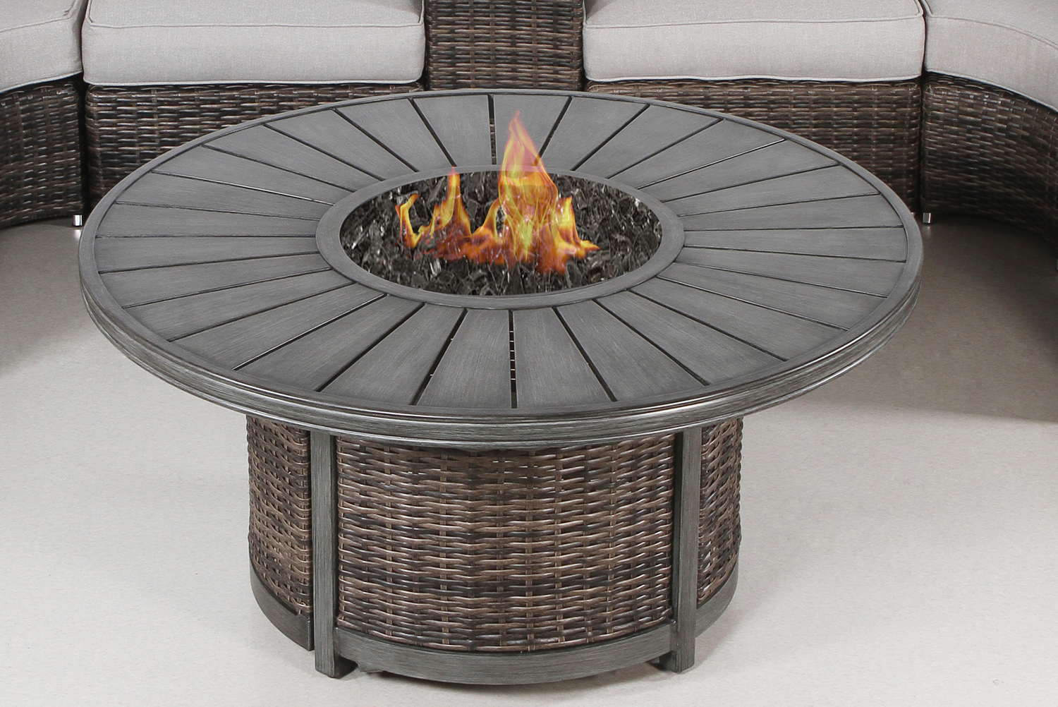 The 60,000 BTU Espresso Fire Pit Table – 25" x 52"