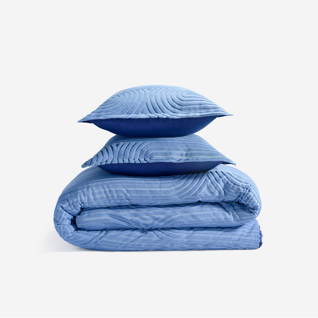 BedGear Performance Duvet Set, King - Stonewash Blue/Racetrack