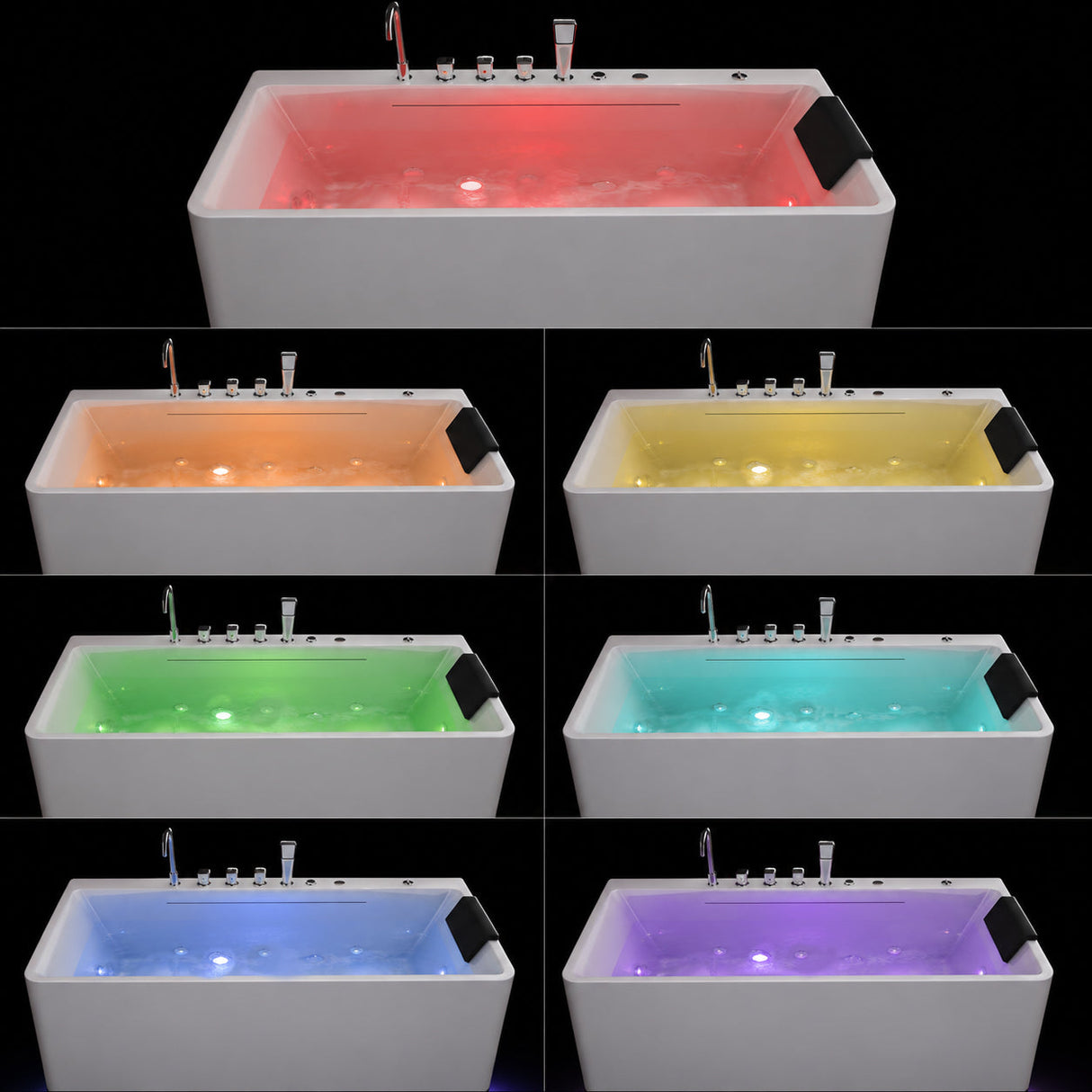 67-Inch Single-Person Luxury Whirlpool Bathtub