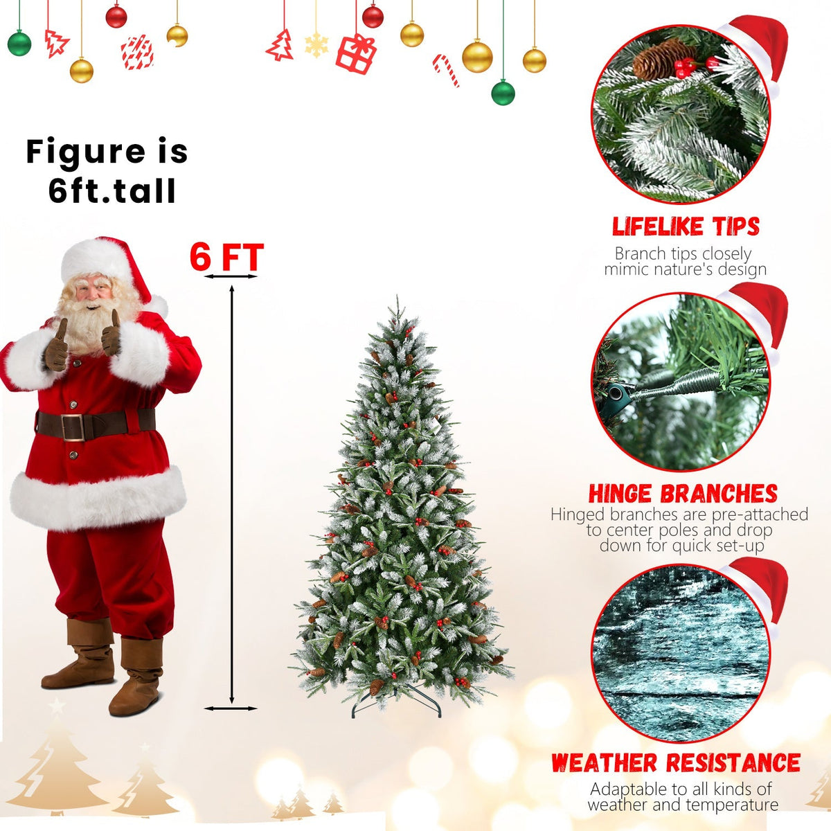 9FT Christmas Tree with 3750 Tips