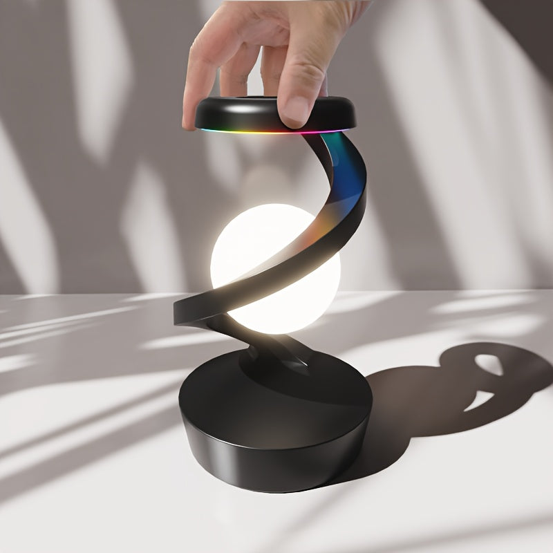 Wireless Charging RGB Lamp – Floating LED Desk Light for Bedside & Home Decor