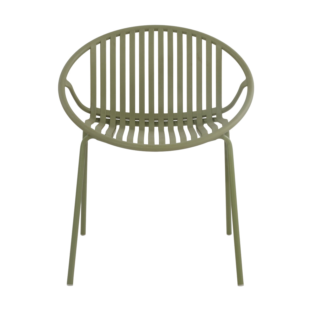Patio Dining Chairs Stackable Chairs with Breathable Design (Set of 2)