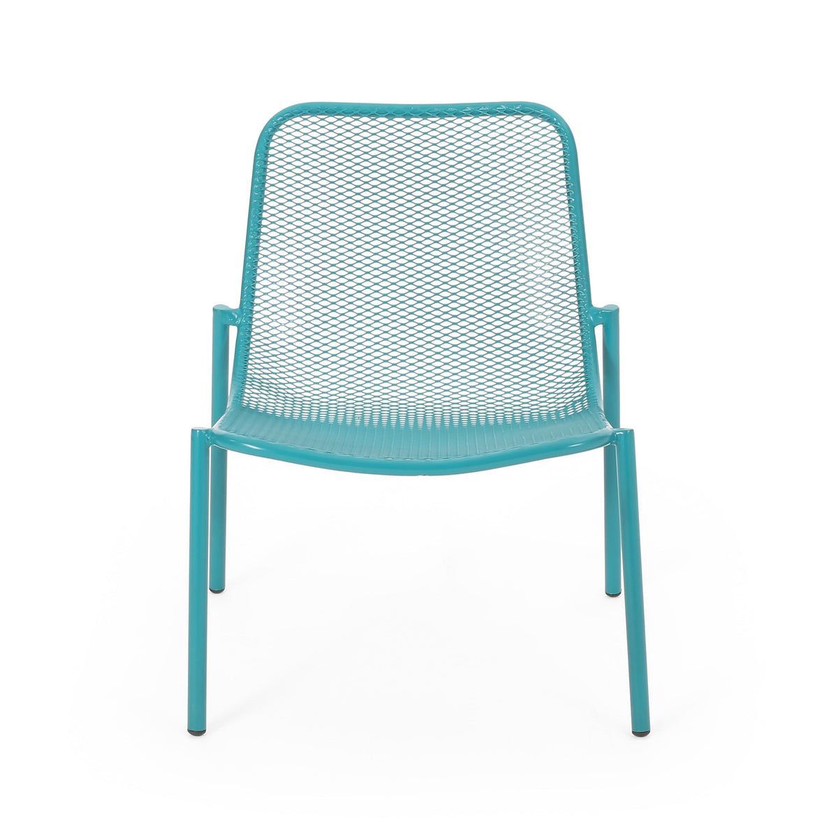 Kincaid Outdoor 3-Piece Conversation Set with Iron Frame - Teal