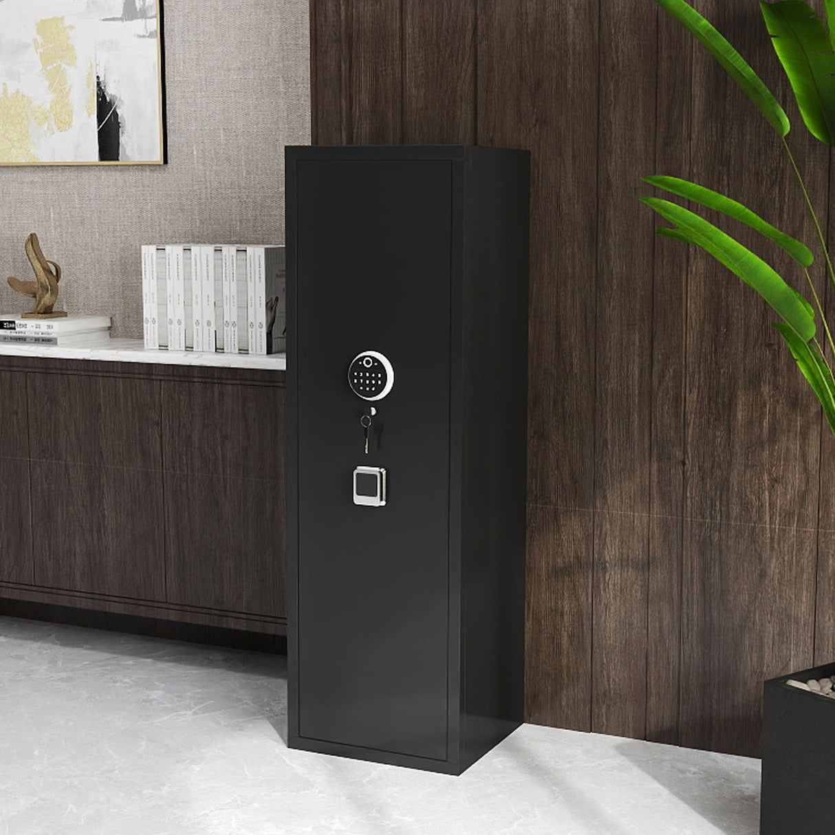 Gun Safe with Fingerprint Access for Rifles and Pistols