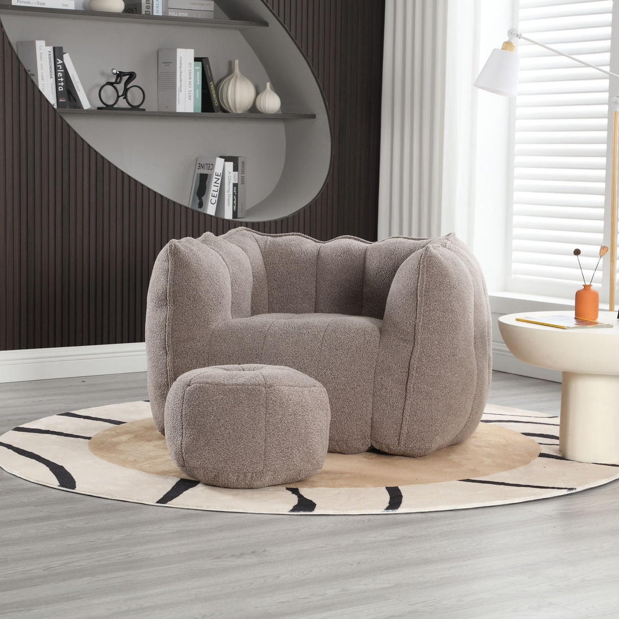 Soft Bean Bag Chair With High Resilient Foam