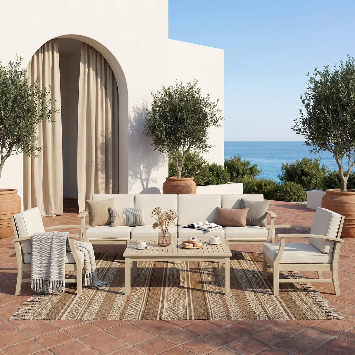 Perla Patio Conversation Set with Cushions
