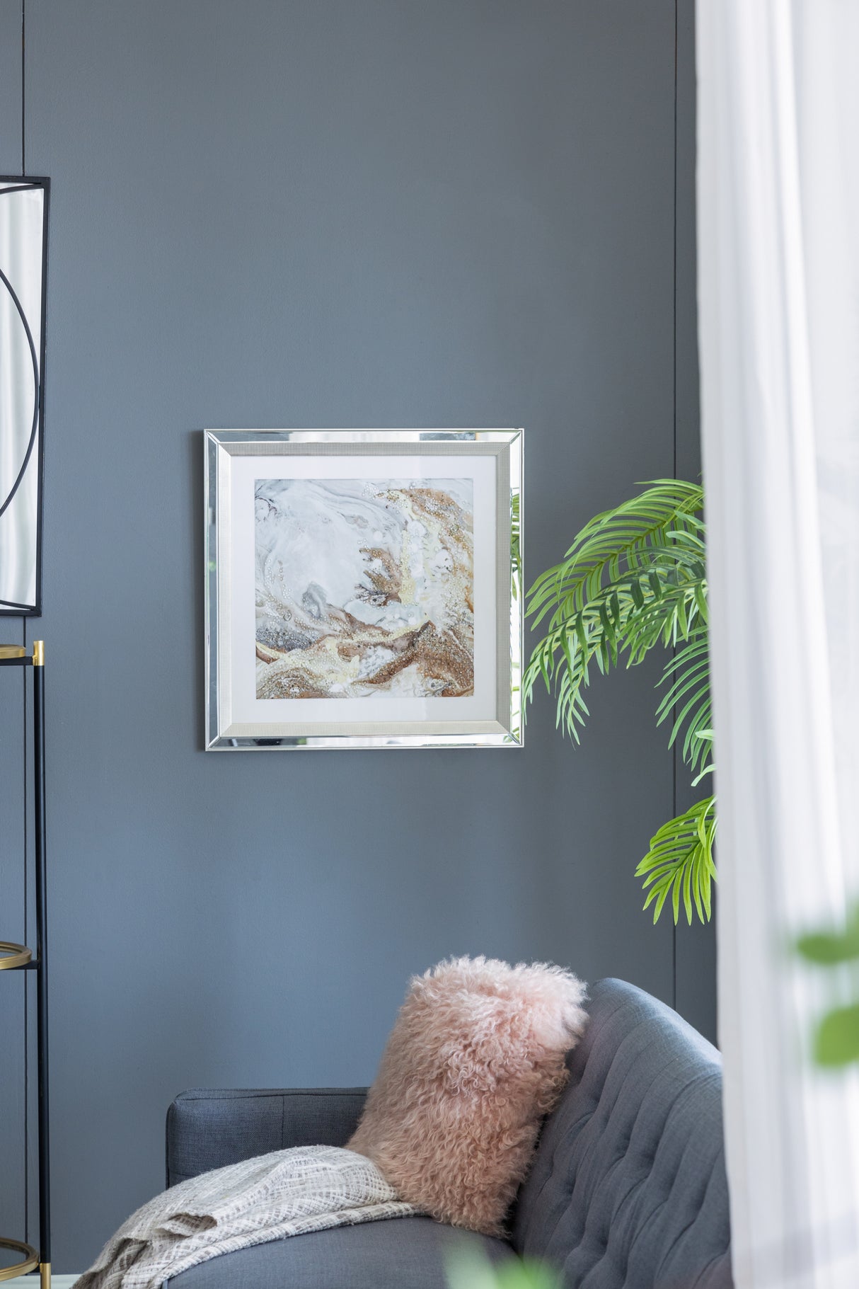 The-Perryman-Aurum-Shard™-–-Crystal-Embellished-Abstract-Mirror-Art-Wall-Art