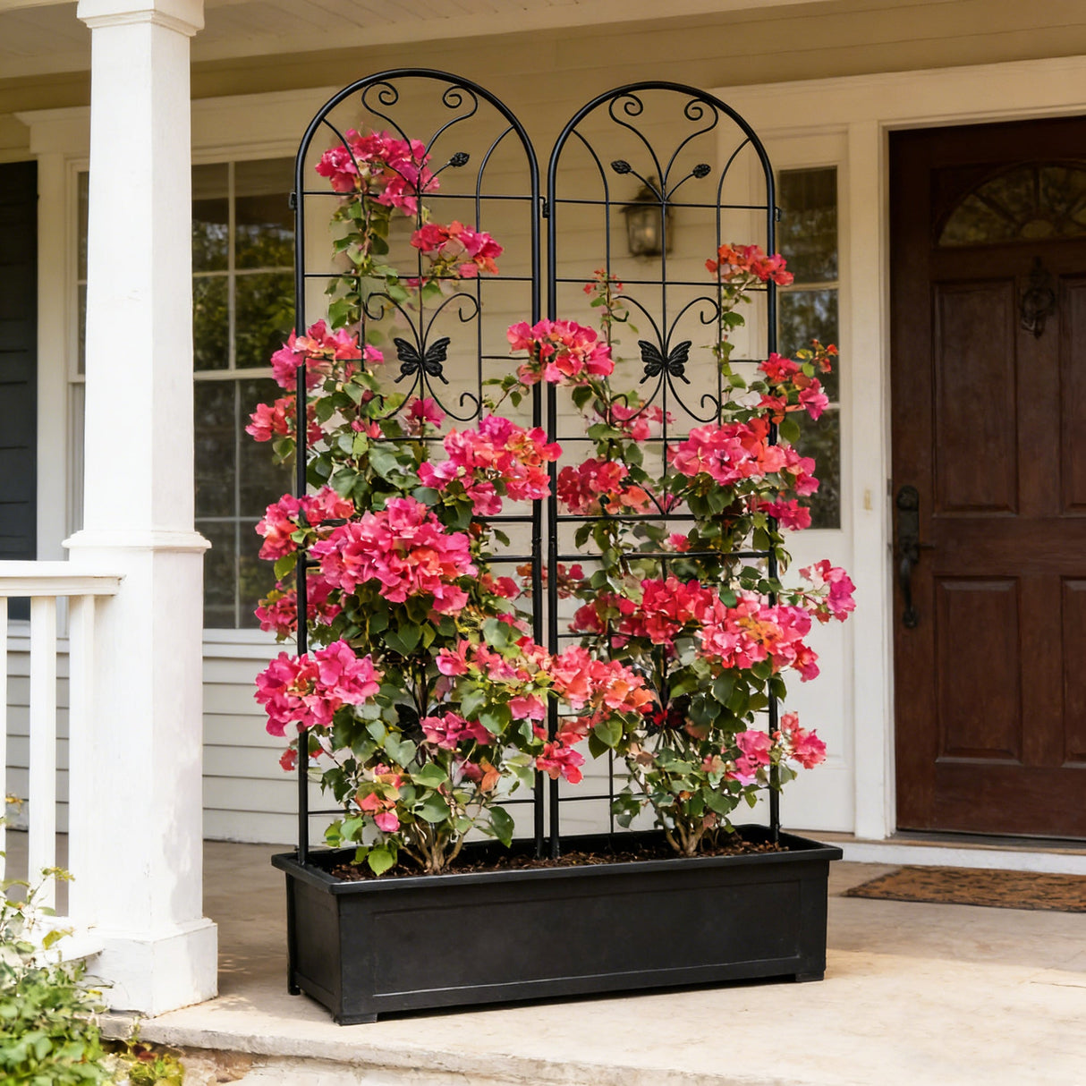 2 Pack Metal Garden Trellis 86.7" x 19.7"