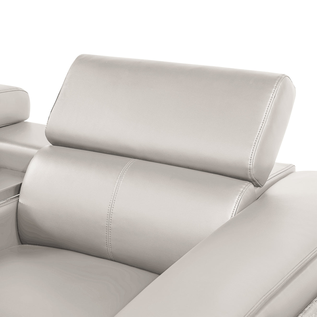 Nova Modern Style Sectional with Console, Wedge, and Bluetooth