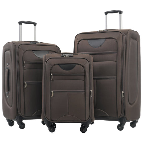 Softside expandable 3-piece luggage set with spinner wheels
