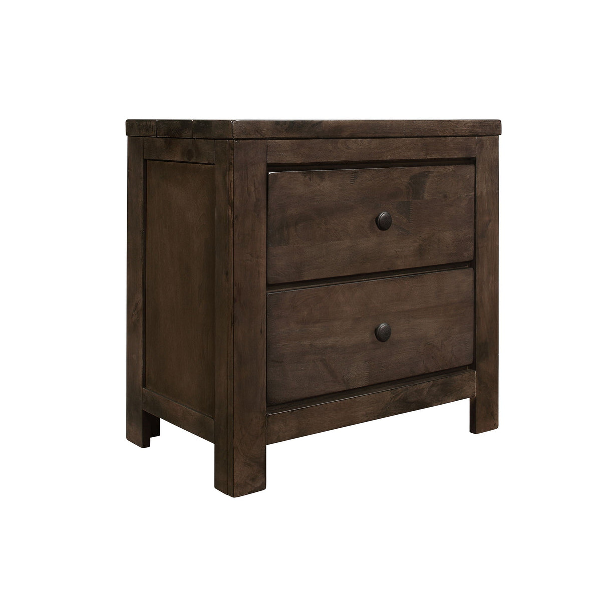 2 Drawer Nightstand - Brown