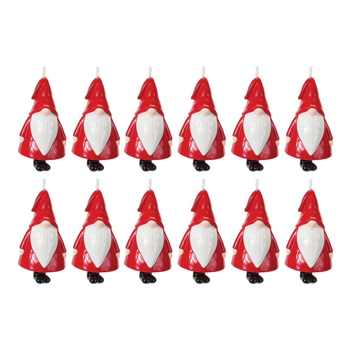 Ceramic Gnome Bell Ornament (Set of 12) - Tuesday Morning - Decorative Objects