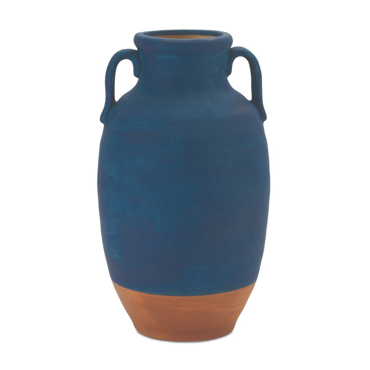 Ceramic Urn Vase with Terra Cotta Accent 10.5"H - Tuesday Morning - Vases