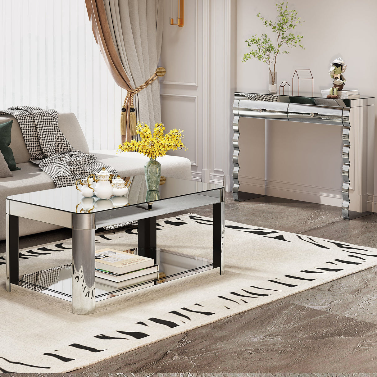 Mirror Console Table