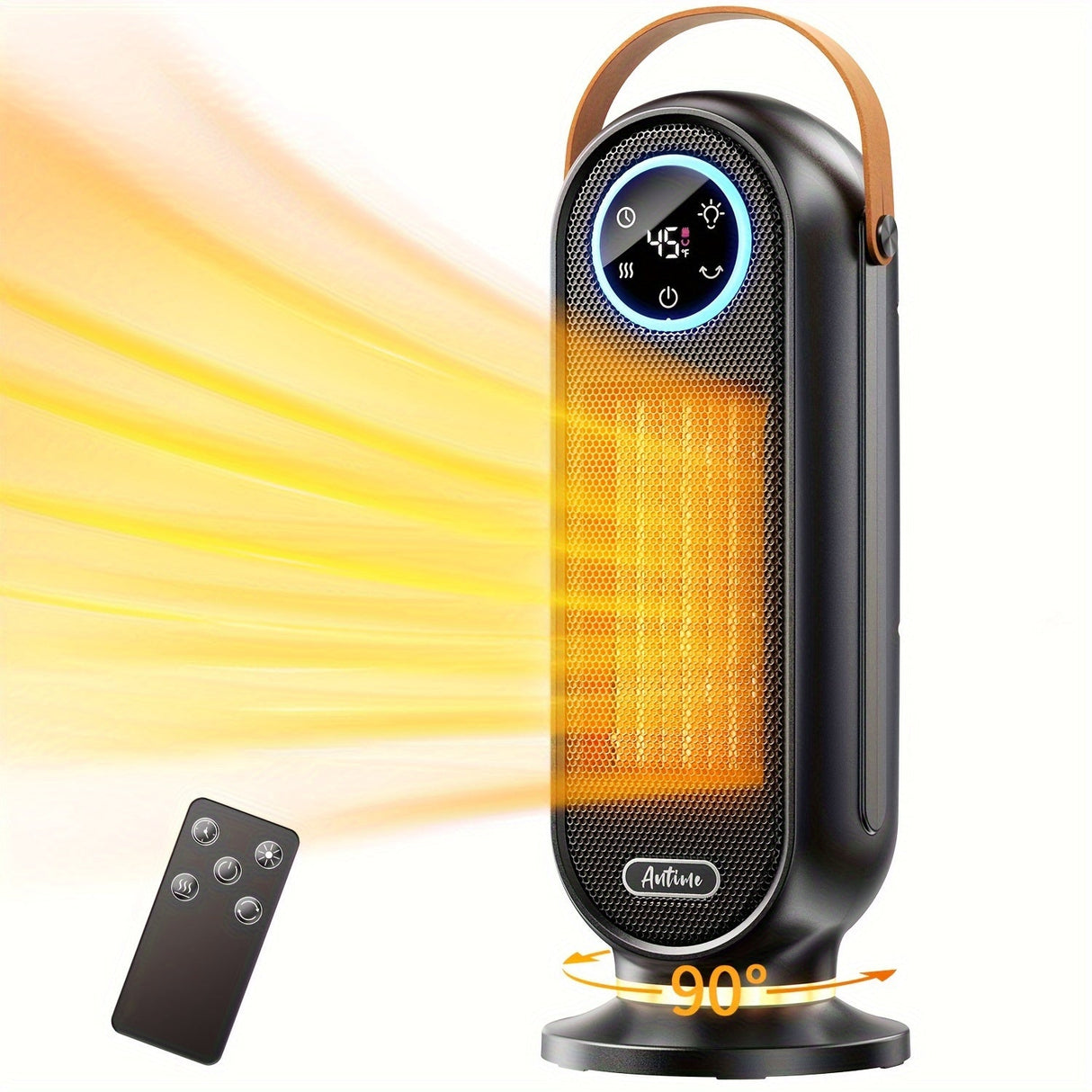 1500W Portable Space Heater with Remote Control