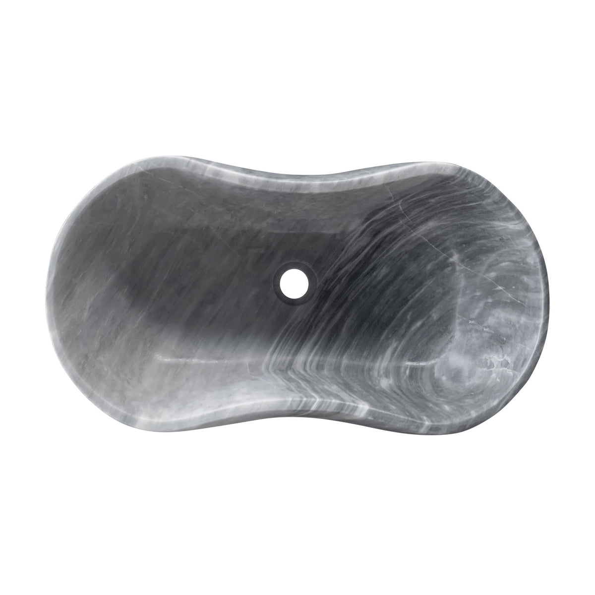 Bathroom Vessel Sink With Wavy Design