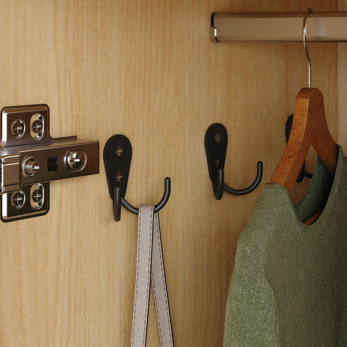 4 Doors Wardrobe Closet with Mirror, LED Lighting & Storage