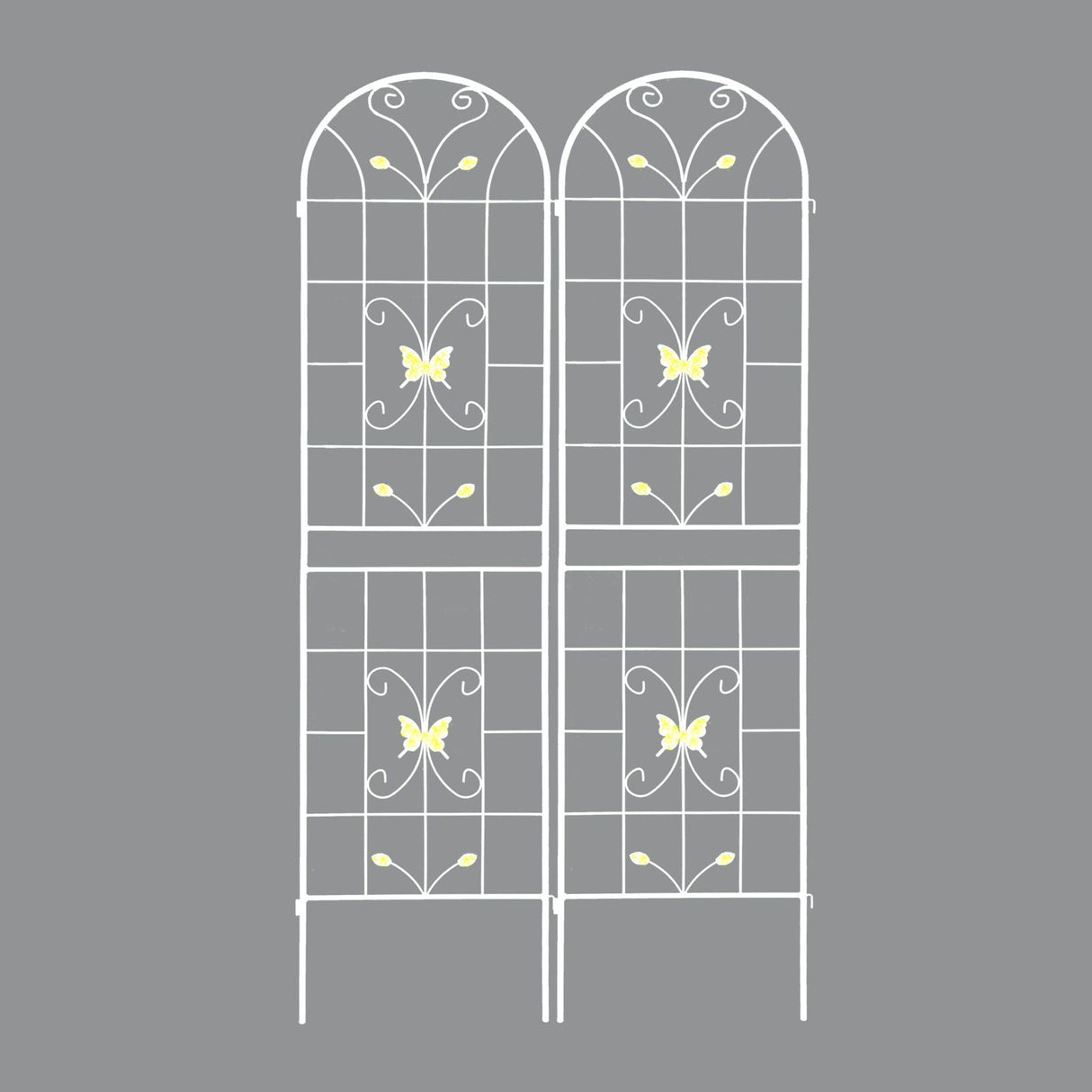 Garden Metal Trellis Rustproof Trellis For Climbing Plants Outdoor Flower Support
