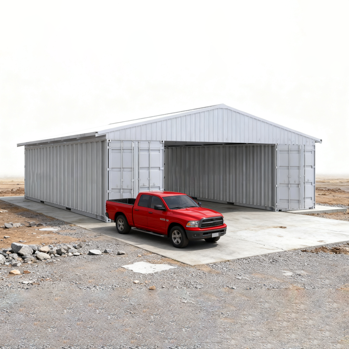 40FT x 36FT Container Roof Kit – Heavy-Duty Steel Shelter
