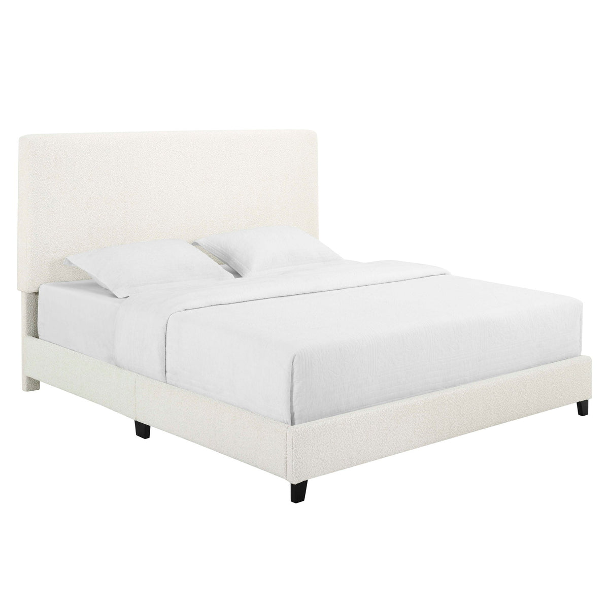 Upholstered Headboard Platform Bed