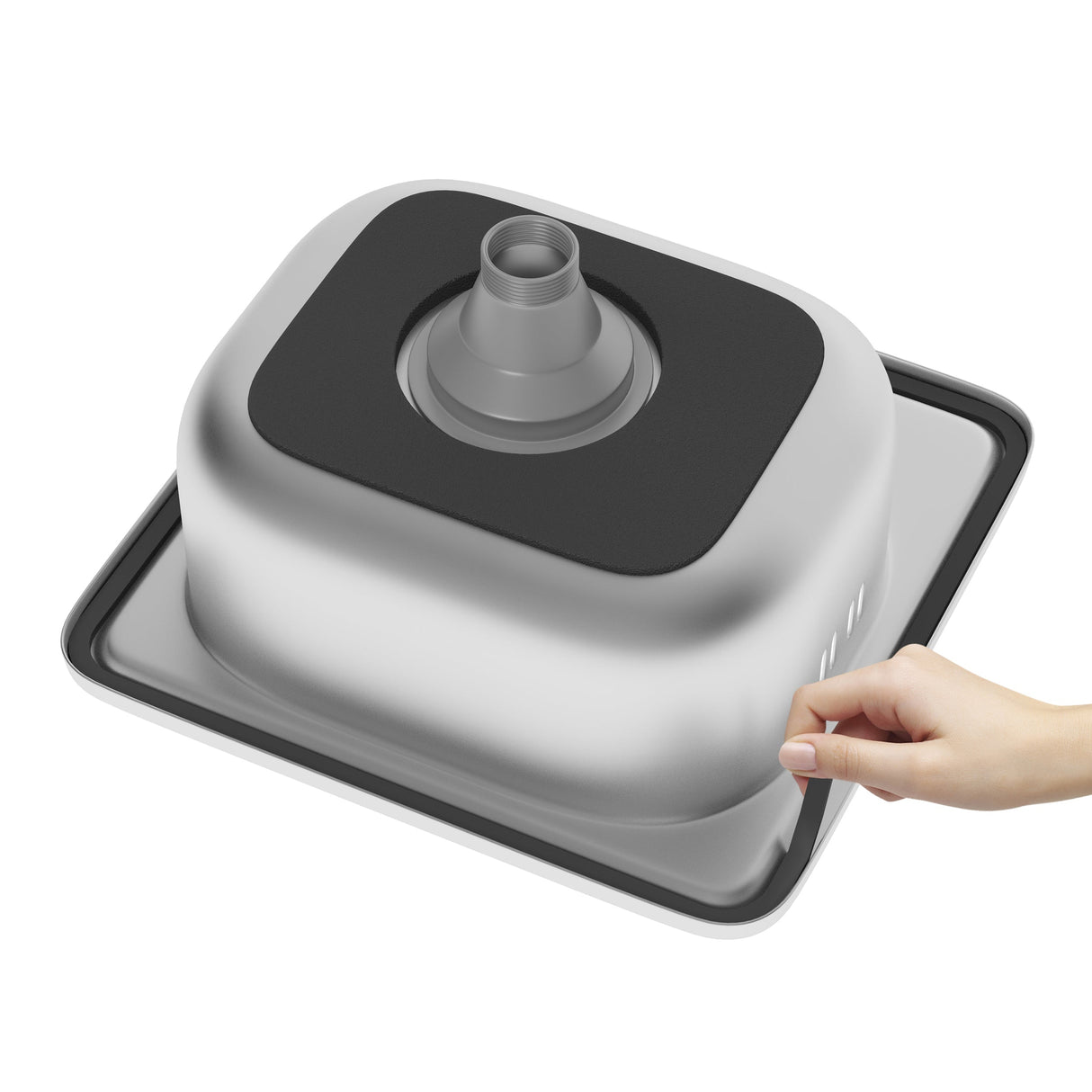 K&K 55.5' Outdoor Kitchen Island with 304 Stainless Steel Sink