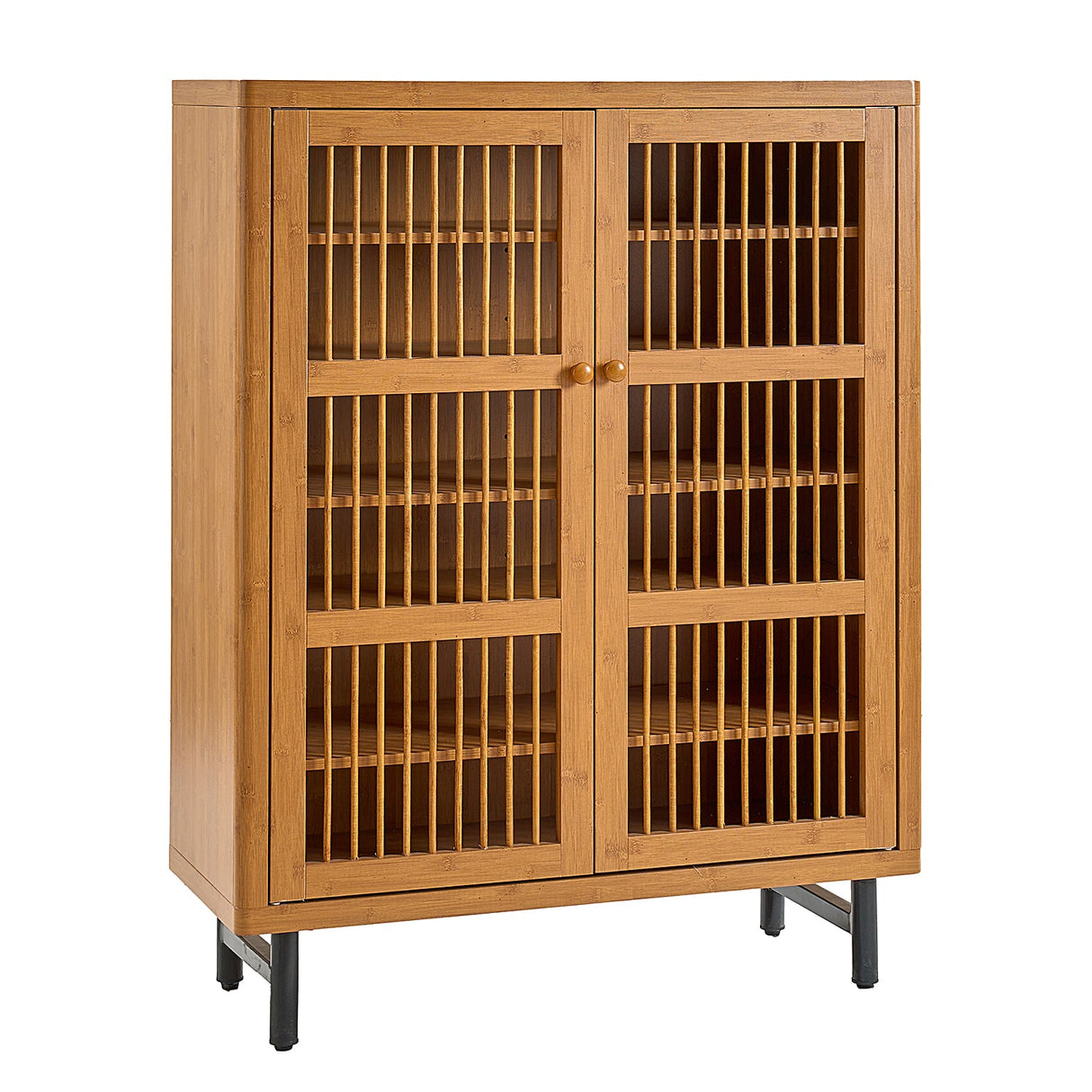 Shoe Cabinet with Shutter Doors