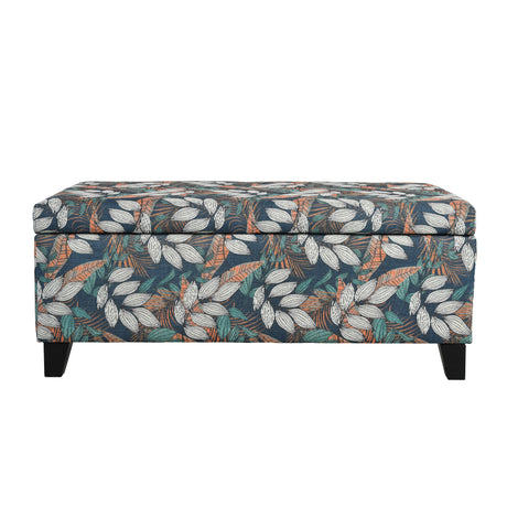 Elegant-Flower-Pattern-Storage-Ottoman-with-Soft-Upholstery-and-Wood-Frame-Storage-Benches-&-Ottomans
