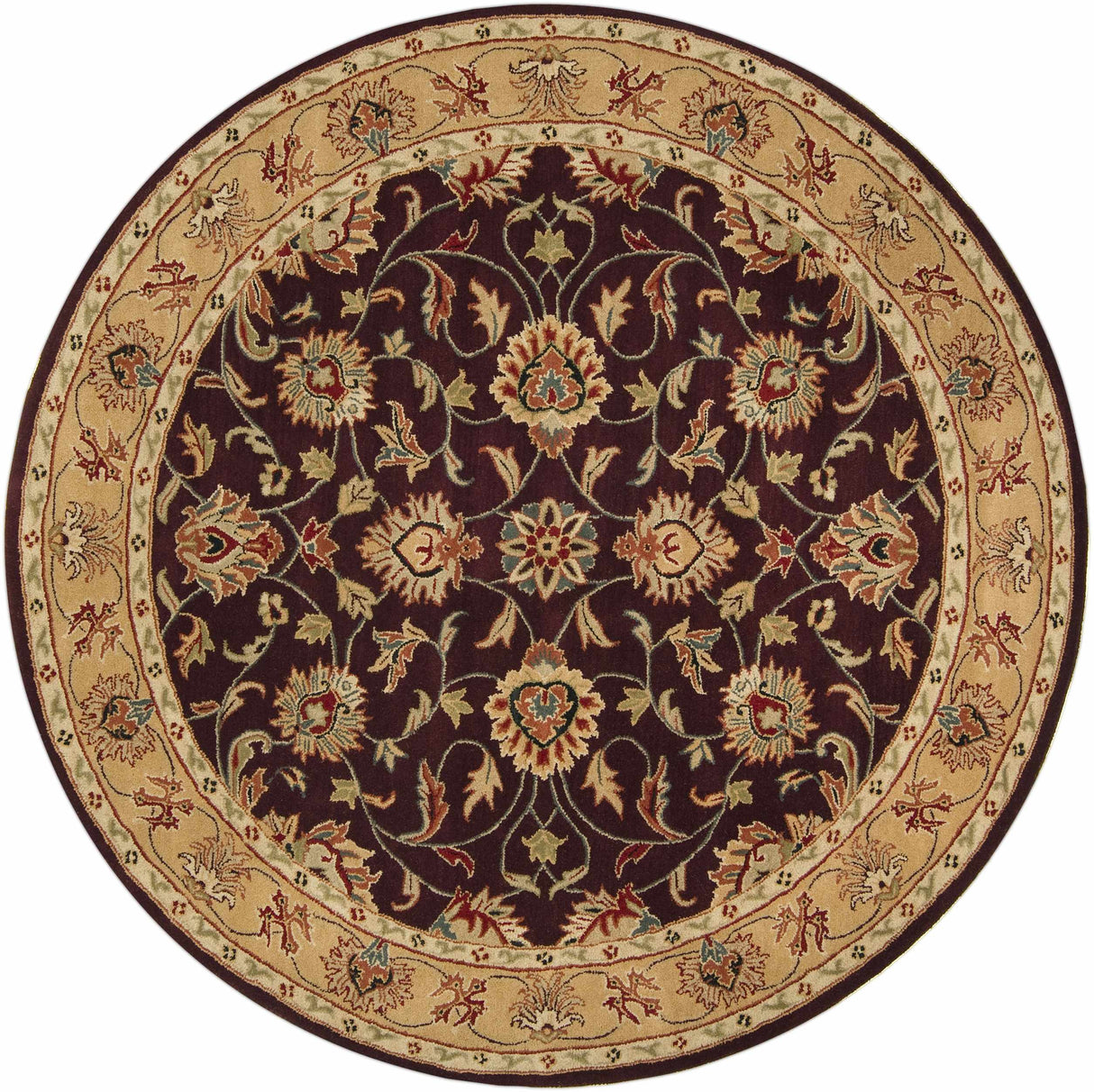 Cherryfield Burgundy 1024 Wool Area Rug