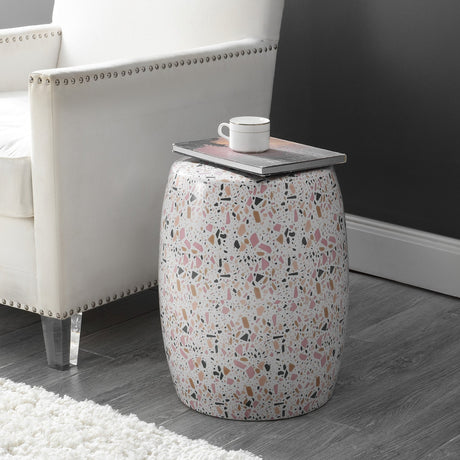 Chiara-terrazzo-ceramic-garden-stool-Outdoor-Tables