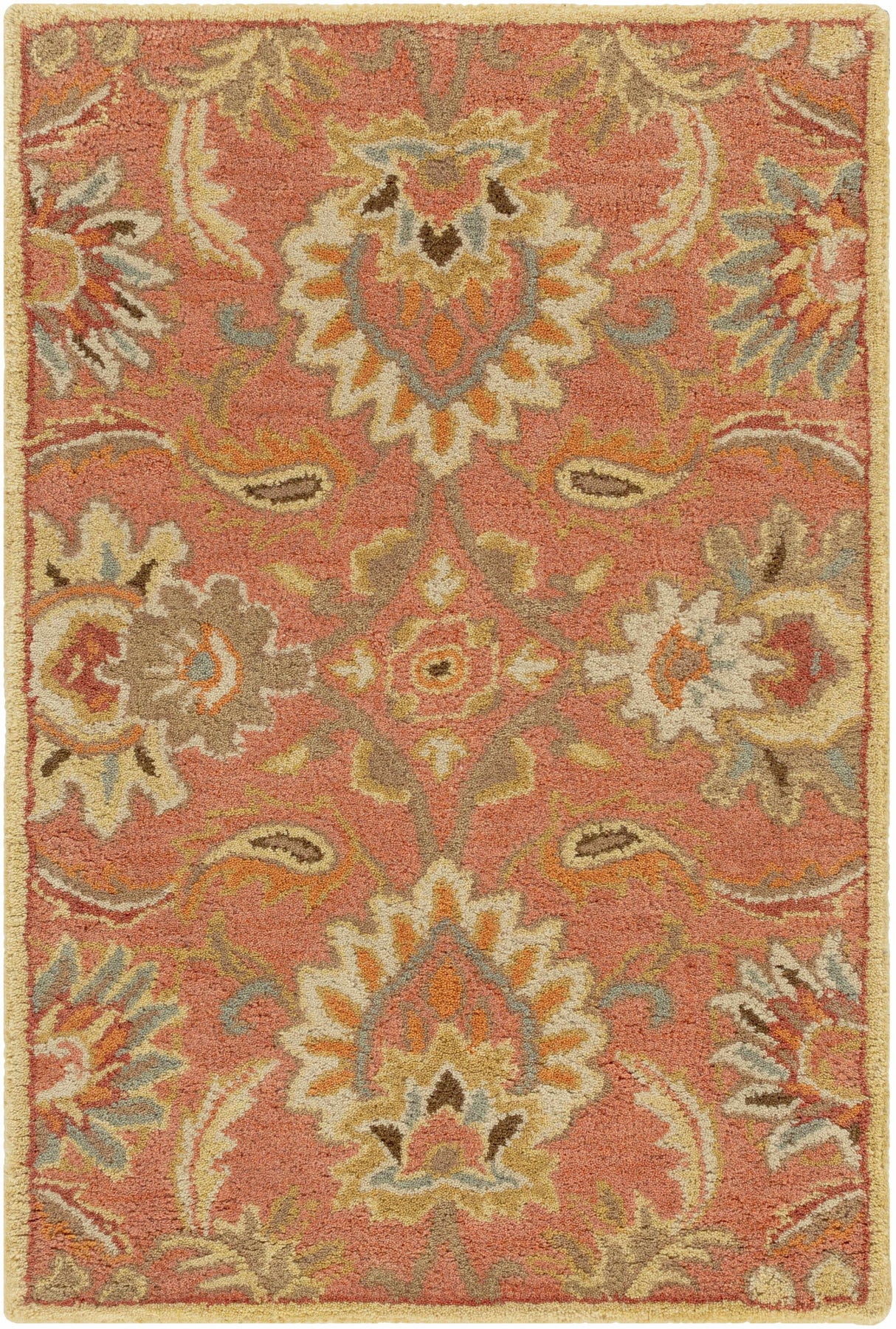 Chesterton Hand Tufted Orange 1112 Area Rug