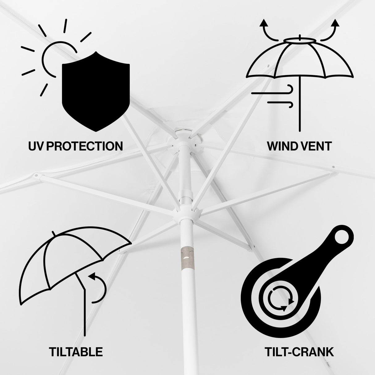 Collins classic cottage tassel market patio umbrella with auto - tilt - Tuesday Morning - Umbrellas & Sunshades