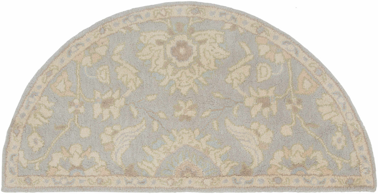 Copen Beige Floral Wool Rug