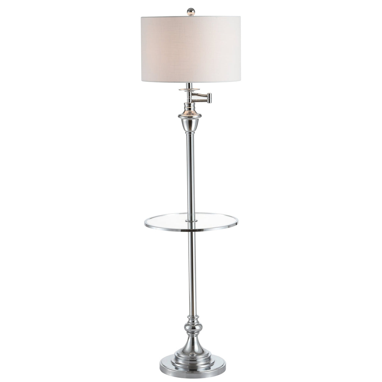 Cora metal/glass led side table and floor lamp - Tuesday Morning - Floor Lamps