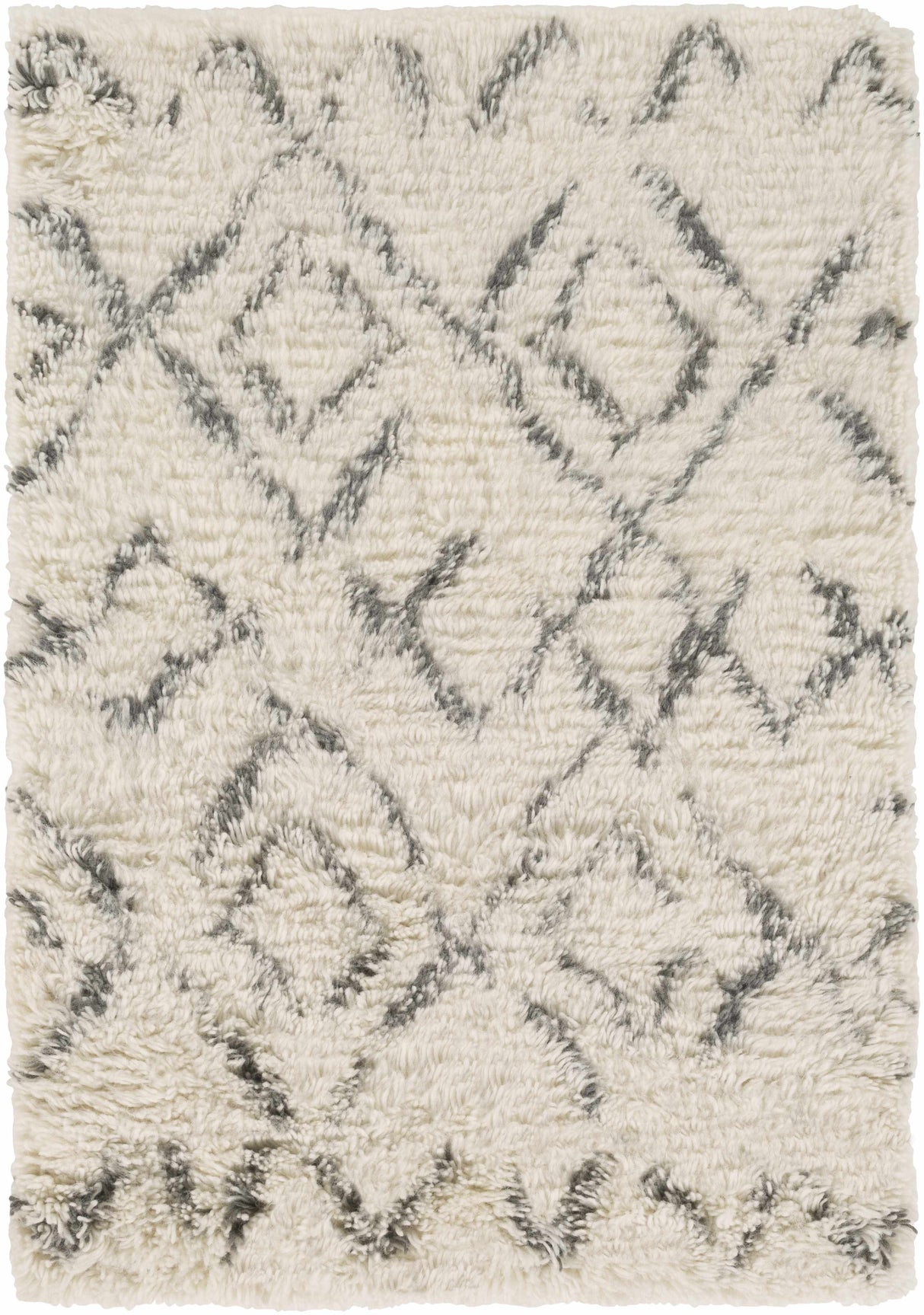 Cotgrave 2x3 Cream Trellis Small Wool Rug - Clearance