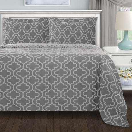 Cotton-Flannel-Trellis-Duvet-Cover-Set-with-Button-Closure-Egyptian-Cotton-Duvet-Cover-Set