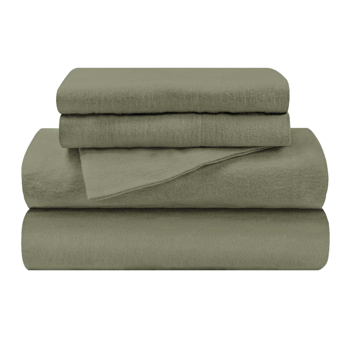 Cotton Flannel Trellis Traditional Solid Deep Pocket Bed Sheet Set - Sheet Set by Superior Brand