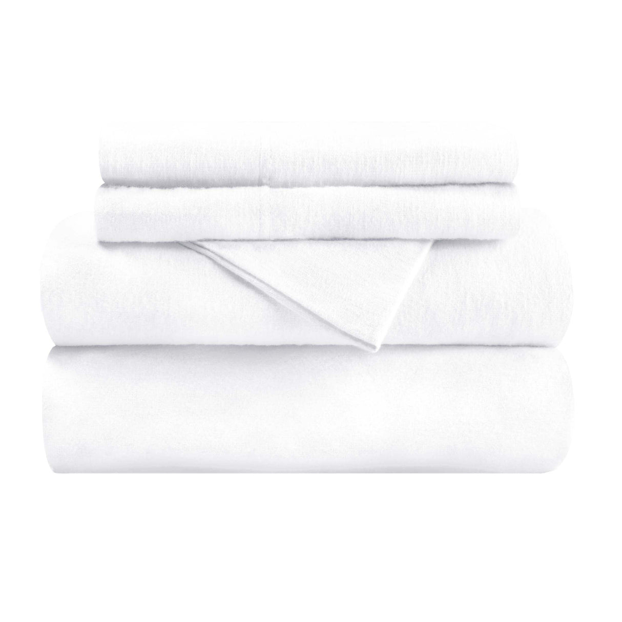 Cotton Flannel Trellis Traditional Solid Deep Pocket Bed Sheet Set - Sheet Set by Superior Brand