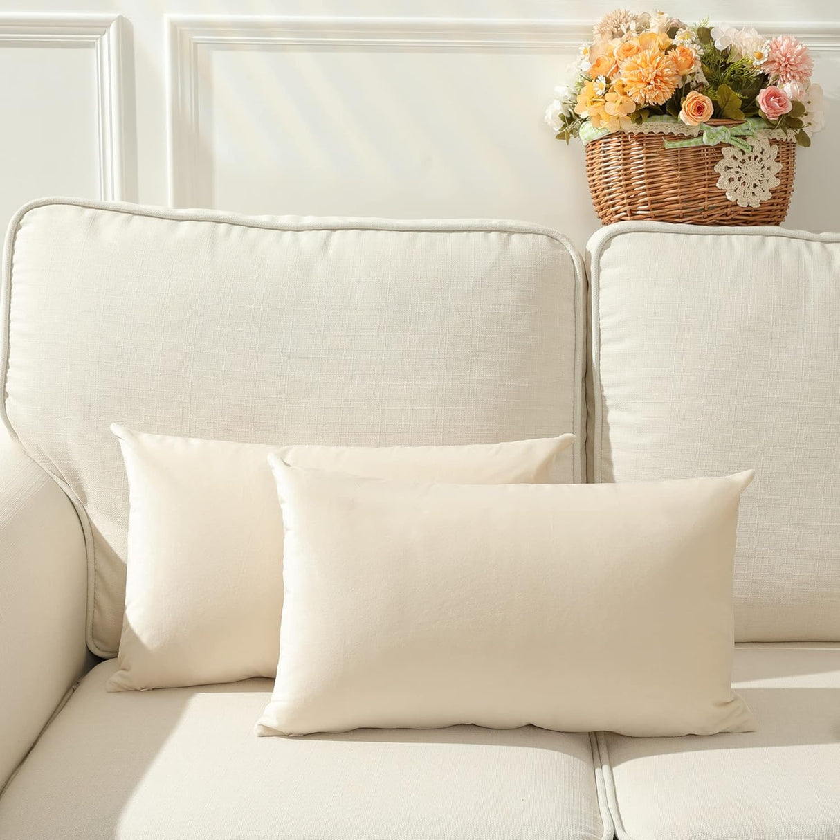12"x20" luxury velvet lumbar support throw pillow 7 vibrant colors with 330g insert included 1pc