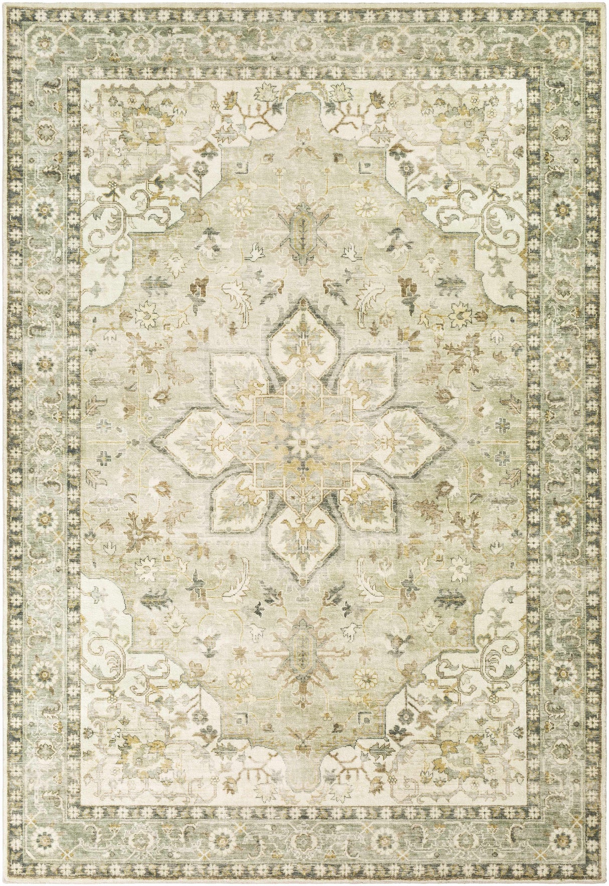 Crondall Sage Traditional Area Rug