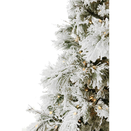 6.5-Ft.-Frosted-Fir-Snowy-Artificial-Christmas-Tree-with-Clear-LED-String-Lighting-Christmas