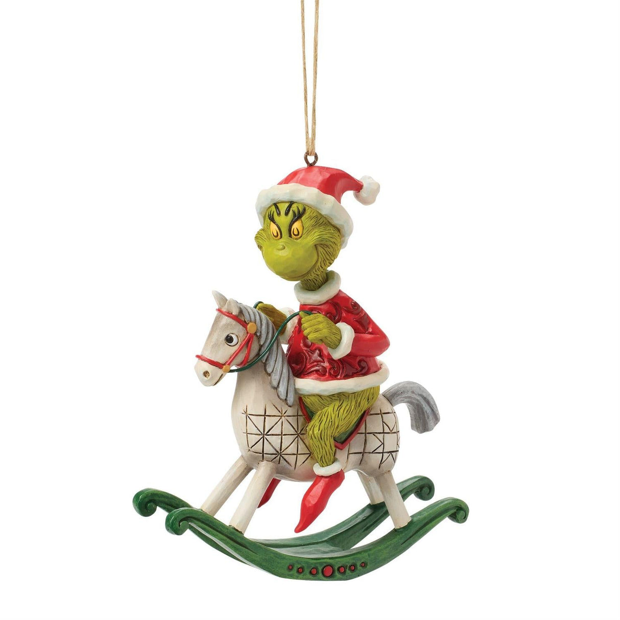 Grinch on Rocking Horse Ornament